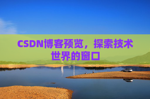 CSDN博客预览，探索技术世界的窗口